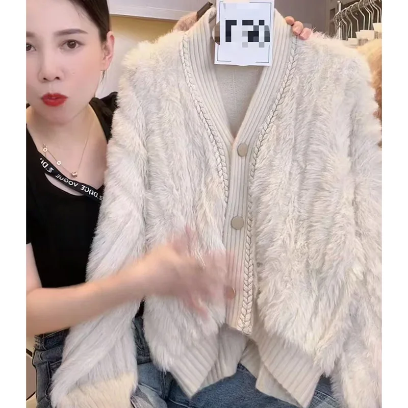 Women Autumn Winter Korean Fashion Button Solid Color Waterproof Mink Women Clothing Lazy Wind Loose Cardigan Long Sleeve Coat
Women Autumn Winter Korean Fashion Button Solid Color Waterproof Mink Women Clothing Lazy Wind Loose Cardigan Long Sleeve Coat