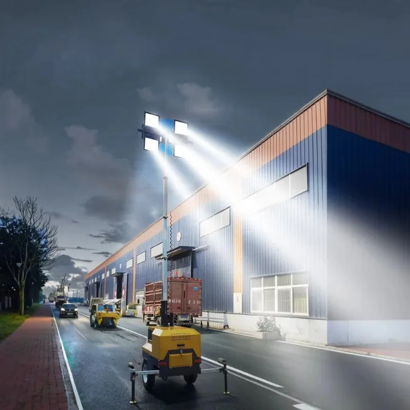 Emergency Lighting Mobile Light Tower 5M 7M 9M Height Portable Diesel Generator Mobile Light Tower Customized
Emergency Lighting Mobile Light Tower 5M 7M 9M Height Portable Diesel Generator Mobile Light Tower Customized