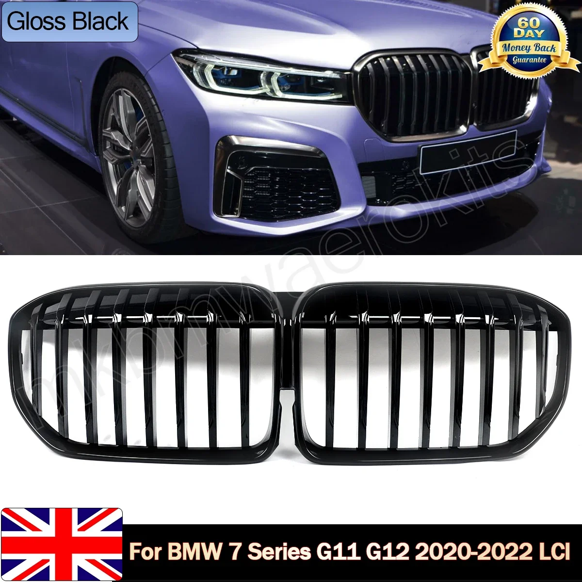 SAIQINGSP BMW G11 G12 LCI Gloss Black Single Slat Front Kidney Grille For 2019+ BMW 7 Series G11 G12 Facelift Model Accessories
SAIQINGSP BMW G11 G12 LCI Gloss Black Single Slat Front Kidney Grille For 2019+ BMW 7 Series G11 G12 Facelift Model Accessories