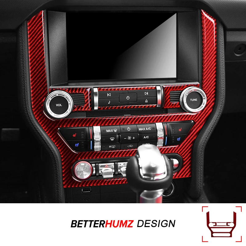 For Ford Mustang 2015-2019 Carbon Fiber Center Console CD Panel Air Condition Trim Sticker Cover Car Interior Tuning Accessories
For Ford Mustang 2015-2019 Carbon Fiber Center Console CD Panel Air Condition Trim Sticker Cover Car Interior Tuning Accessories