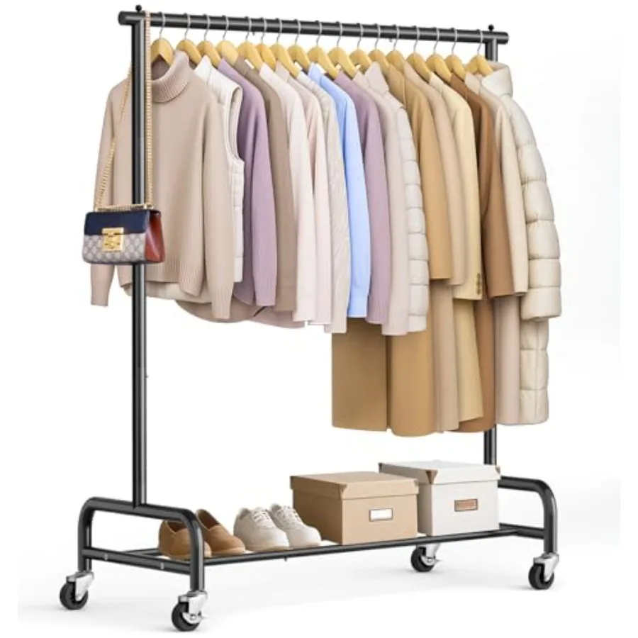 Heavy Duty Clothing Racks for Hanging Clothes Rack, 43" Wide Rolling Garment Rack Metal Clothing Hanger Rack with Wheels Wardro
Heavy Duty Clothing Racks for Hanging Clothes Rack, 43" Wide Rolling Garment Rack Metal Clothing Hanger Rack with Wheels Wardro