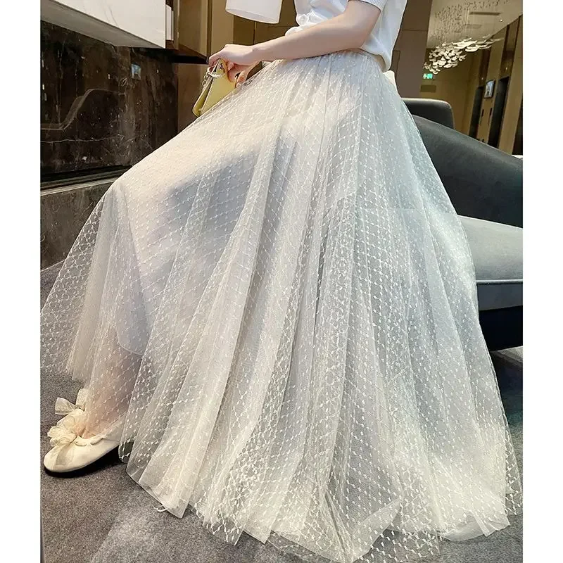 Korejpaa Sweet Women Skirt 2025 Spring Summer New High Waist Skirts Outwear Gentle Korean Fashion Slimming A Line Clothes Femme
Korejpaa Sweet Women Skirt 2025 Spring Summer New High Waist Skirts Outwear Gentle Korean Fashion Slimming A Line Clothes Femme