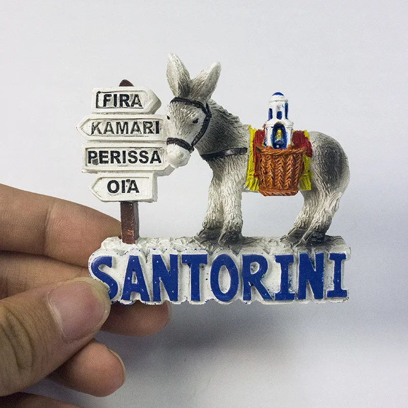 Greek Santorini Donkey, 3D Refrigerator Magnet - Travel Personalized Home Furnishings, Souvenirs
Greek Santorini Donkey, 3D Refrigerator Magnet - Travel Personalized Home Furnishings, Souvenirs