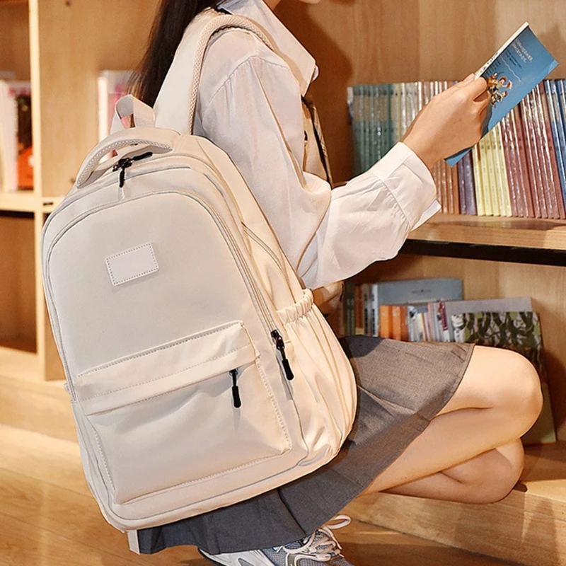 Women Men Casual Laptop Backpack Large Capacity College Students School Bookbag Solid Color Travel Multi-pocket Rucksack Daypack
Women Men Casual Laptop Backpack Large Capacity College Students School Bookbag Solid Color Travel Multi-pocket Rucksack Daypack