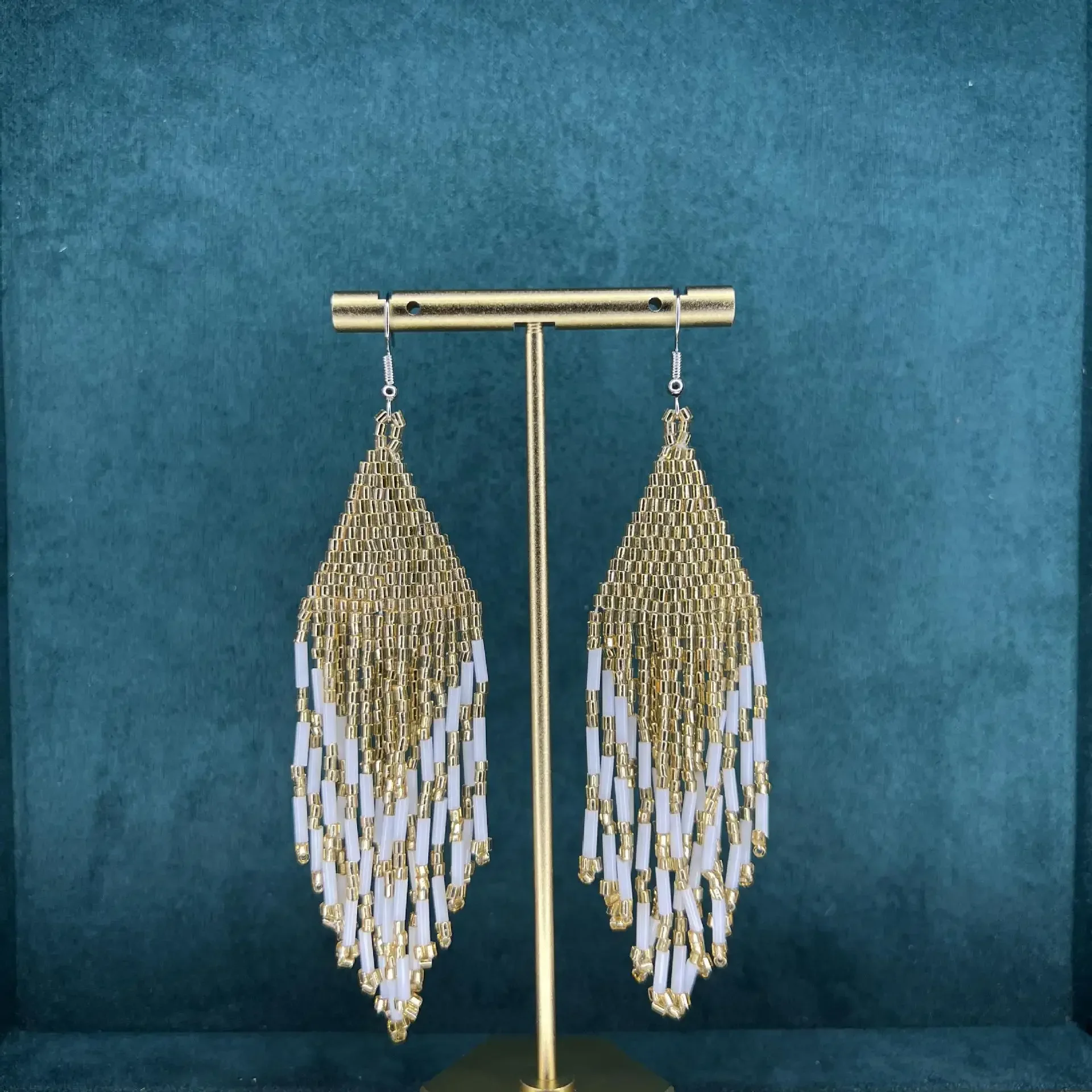 2025 Handmade Bead Earrings Hand Knitting Diamond Beaded Fashion Bohemia Geometry Tassel Earrings for Women
2025 Handmade Bead Earrings Hand Knitting Diamond Beaded Fashion Bohemia Geometry Tassel Earrings for Women