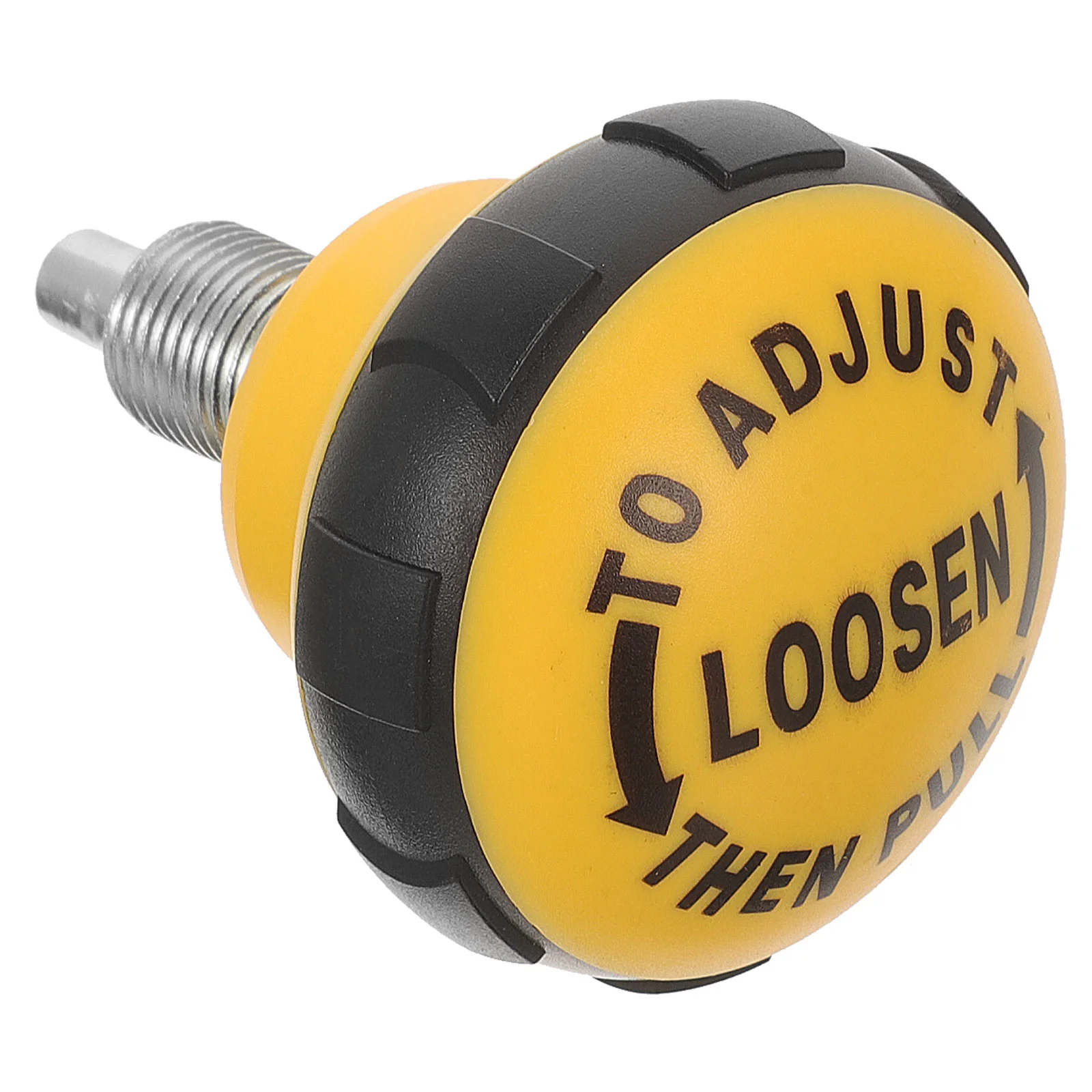Black Yellow 58mm Diameter Rotating Pull Pin Knob for Home Equipment Exercise Bikes Height Adjustment Screw
Black Yellow 58mm Diameter Rotating Pull Pin Knob for Home Equipment Exercise Bikes Height Adjustment Screw