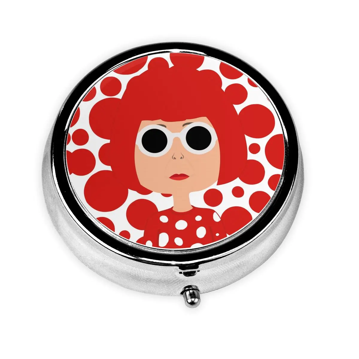 Персонализированные круглые коробки для таблеток в горошек Yayoi Kusama, абстрактное искусство, небольшой контейнер для таблеток с 3 отделениями, диспенсер для аптечек
Персонализированные круглые коробки для таблеток в горошек Yayoi Kusama, абстрактное искусство, небольшой контейнер для таблеток с 3 отделениями, диспенсер для аптечек