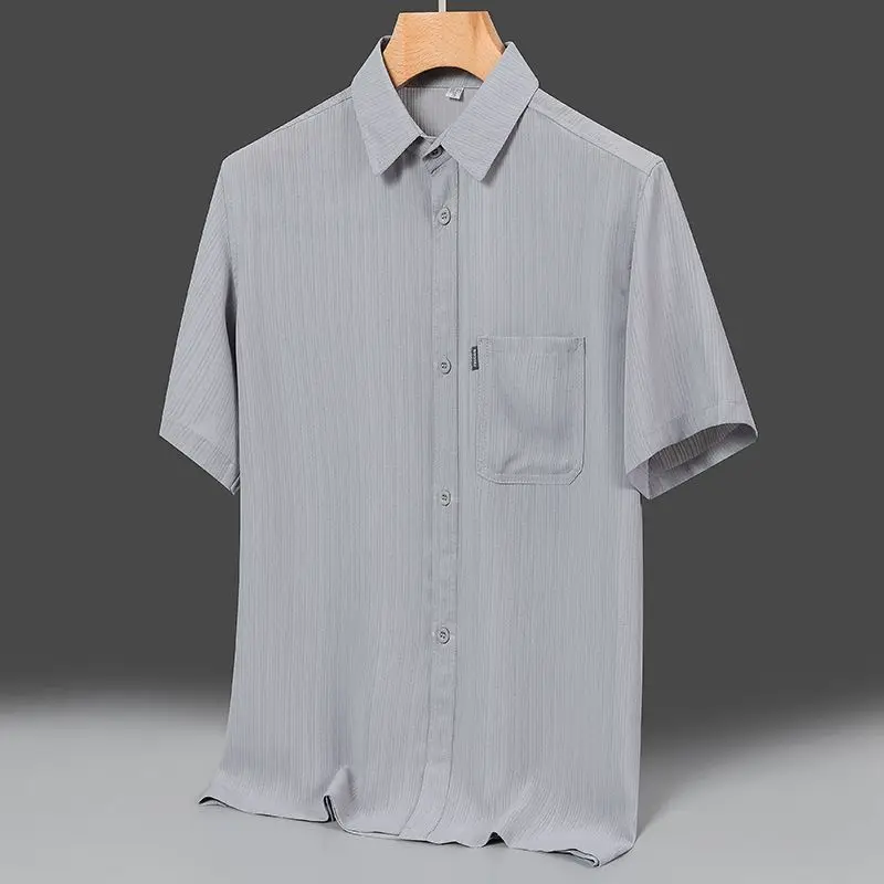 Mens k Blue Short Sleeve Shirt High Quality Breathable Casual Business Button Down Shirts with Pocket
Mens k Blue Short Sleeve Shirt High Quality Breathable Casual Business Button Down Shirts with Pocket