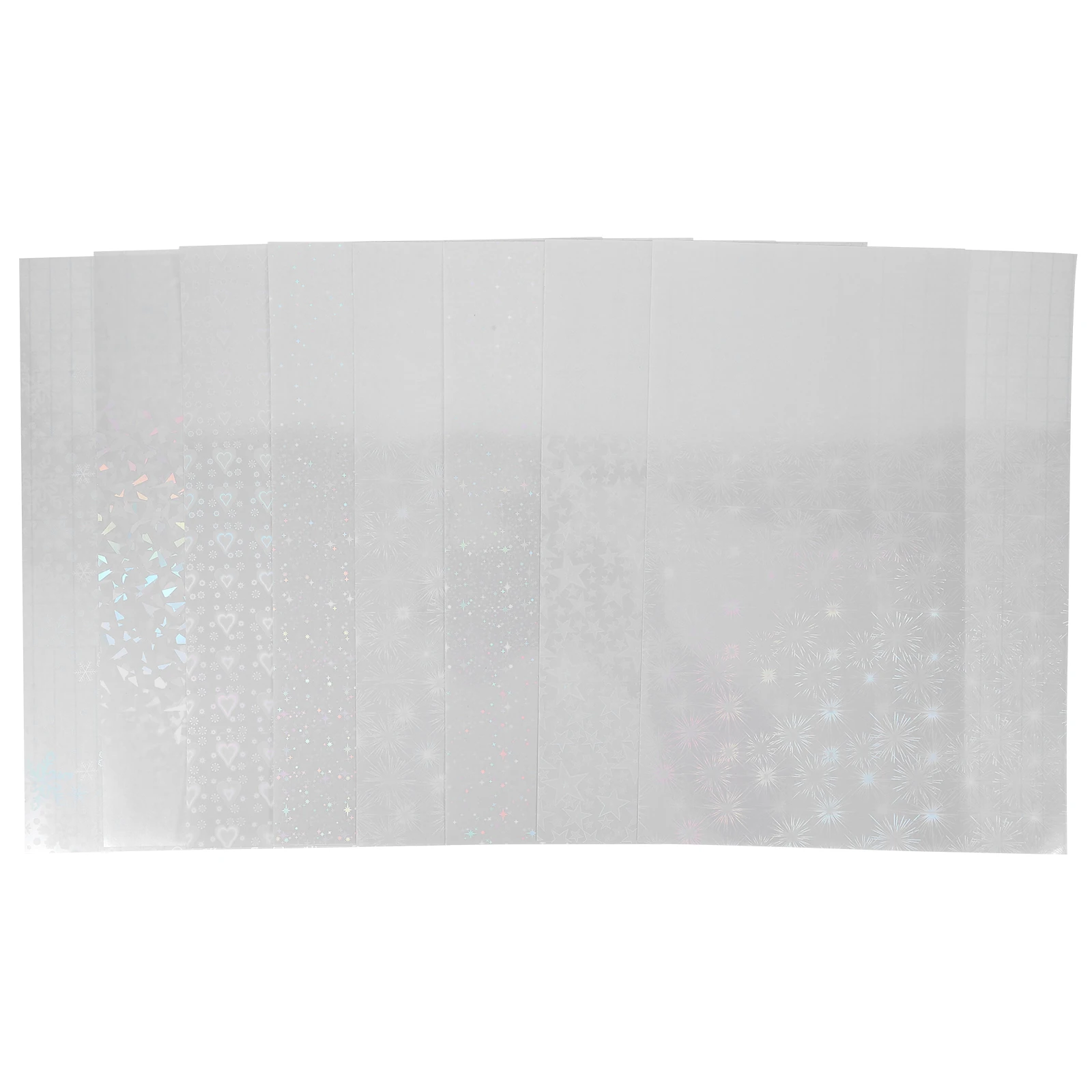 30pcs Holographic Transparent Film Adhesive Paper Sticker Photo Album Sheets PVC A4 5 Colors Car Glass Mugs
30pcs Holographic Transparent Film Adhesive Paper Sticker Photo Album Sheets PVC A4 5 Colors Car Glass Mugs