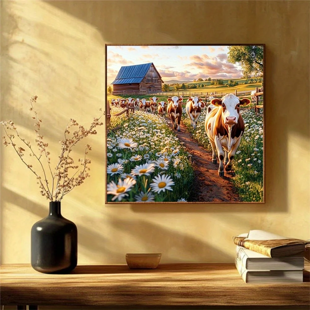 500/1024PCS Jigsaw Puzzles The Cows on Sunset Farm and Daisy Trail Puzzle Creative Decompression Toys Leisure and Relaxation
500/1024PCS Jigsaw Puzzles The Cows on Sunset Farm and Daisy Trail Puzzle Creative Decompression Toys Leisure and Relaxation