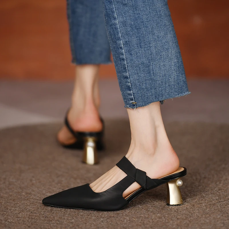 Summer Women Sandals High Heels Pumps Shoes Women Slippers Pointed Toe Slingback Sexy Ladies Peal Heel Sandales Zapatos De Mujer
Summer Women Sandals High Heels Pumps Shoes Women Slippers Pointed Toe Slingback Sexy Ladies Peal Heel Sandales Zapatos De Mujer