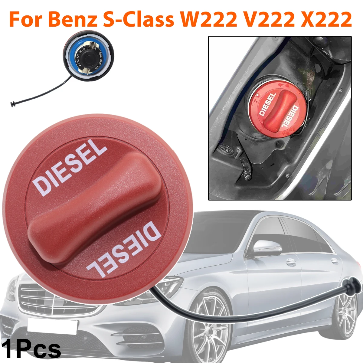 1pc A2224700105 Automotive Diesel Fuel Tank Filler Cap Cover Red For Mercedes-Benz S-Class W222 V222 X222 2013 2014 2015-2020
1pc A2224700105 Automotive Diesel Fuel Tank Filler Cap Cover Red For Mercedes-Benz S-Class W222 V222 X222 2013 2014 2015-2020