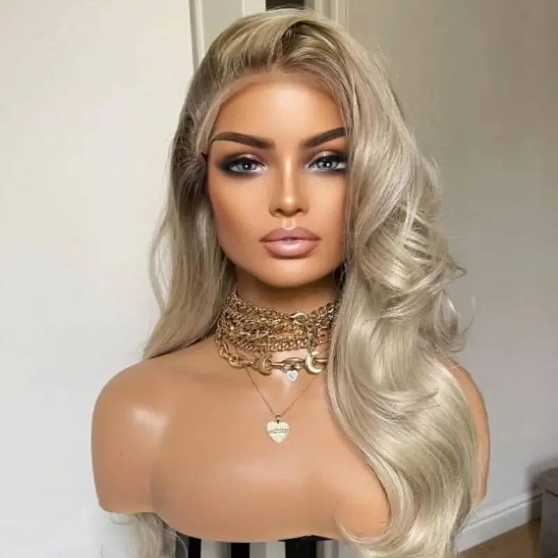 Long Body Wave Wigs Light Ombre Blonde Synthetic Lace Frontal Wigs Natural Realistic Hairline High Density Wigs On Clearance
Long Body Wave Wigs Light Ombre Blonde Synthetic Lace Frontal Wigs Natural Realistic Hairline High Density Wigs On Clearance