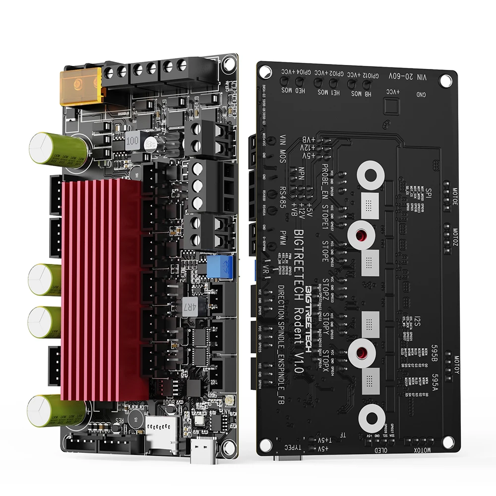 BIGTREETECH Материнская плата для грызунов Встроенный ESP32-D0WD MCU TMC2160 Поддержка WIFI PWM RS485 Обновление для шаговых двигателей FluidNC NEMA23
BIGTREETECH Материнская плата для грызунов Встроенный ESP32-D0WD MCU TMC2160 Поддержка WIFI PWM RS485 Обновление для шаговых двигателей FluidNC NEMA23