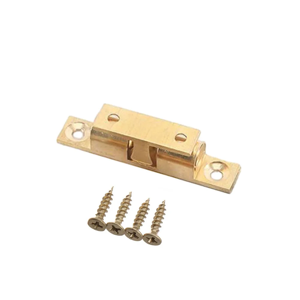 Hardware Door Touch Cabinet Cupboard Double Ball Brass Filing Latch Wardrobe Ountertops Switch Buckle High Quality 
Hardware Door Touch Cabinet Cupboard Double Ball Brass Filing Latch Wardrobe Ountertops Switch Buckle High Quality