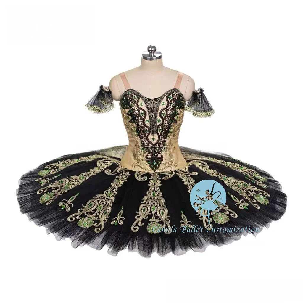 Professionally customized new black and gold Don Quixote ballet competition performance TUTU skirt for adults and children
Professionally customized new black and gold Don Quixote ballet competition performance TUTU skirt for adults and children