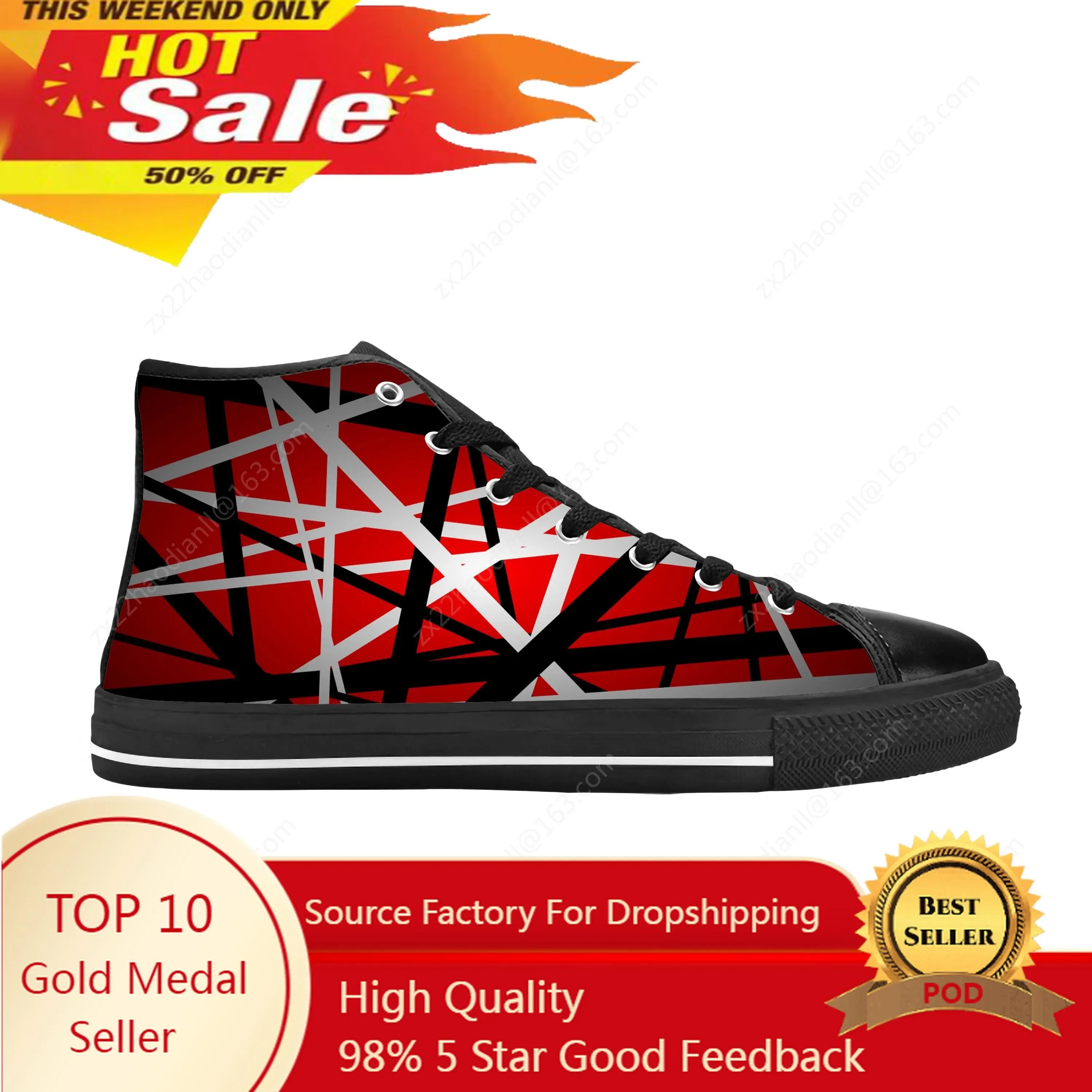 Evh 5150 Stripe Heavy Metal Rock Band Music Funny Casual Cloth Shoes High Top Comfortable Breathable 3D Print Men Women Sneakers
Evh 5150 Stripe Heavy Metal Rock Band Music Funny Casual Cloth Shoes High Top Comfortable Breathable 3D Print Men Women Sneakers