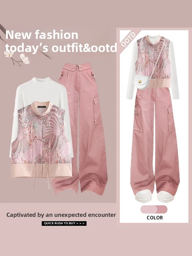 New Chinese Sle Pink Qipao Workwear Pants Women's Spring Faion Set Base Layer Design Slimming Inner Wear Jaet
New Chinese Sle Pink Qipao Workwear Pants Women's Spring Faion Set Base Layer Design Slimming Inner Wear Jaet