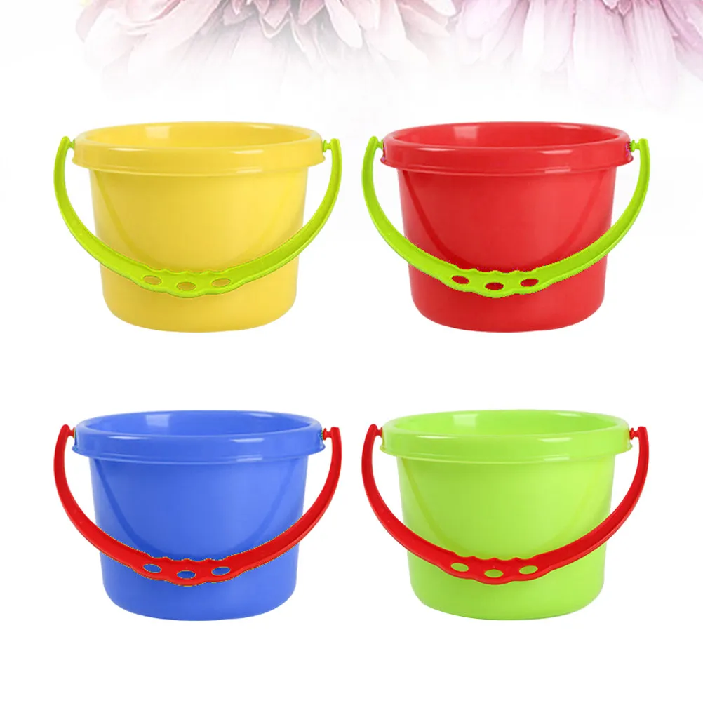 4Pcs Small Lightweight Plastic Beach Bucket for Kids Sand Sculpture Water Play Toddler Sand Tool Fun Outdoor Activity Gift
4Pcs Small Lightweight Plastic Beach Bucket for Kids Sand Sculpture Water Play Toddler Sand Tool Fun Outdoor Activity Gift