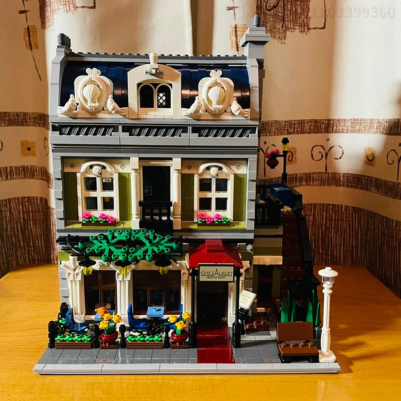 2469pcs Parisian Restaurant Street View Model Set House Building Blocks Architecture Toys Birthday Gift 10243
2469pcs Parisian Restaurant Street View Model Set House Building Blocks Architecture Toys Birthday Gift 10243