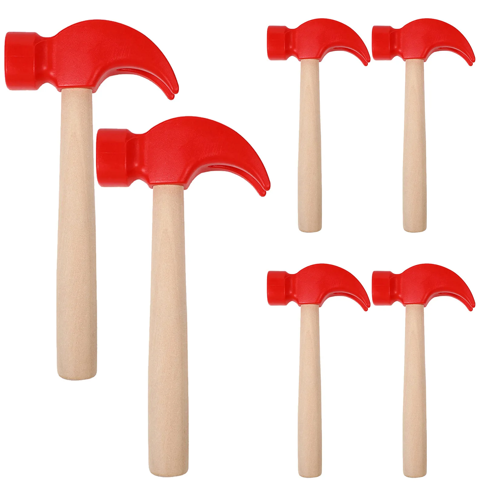 6Pcs Children Hammer Simulation Wood Hammering Tool Safe Montessori Pounding Mallet Early Learning Construction Playset Birthday
6Pcs Children Hammer Simulation Wood Hammering Tool Safe Montessori Pounding Mallet Early Learning Construction Playset Birthday