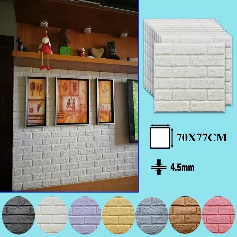 New 3D Wall Stickers Self-Adhesive Panels Living Room Decor Foam Waterproof Wallpaper Home Aesthetic Decoration Bathroom House
New 3D Wall Stickers Self-Adhesive Panels Living Room Decor Foam Waterproof Wallpaper Home Aesthetic Decoration Bathroom House