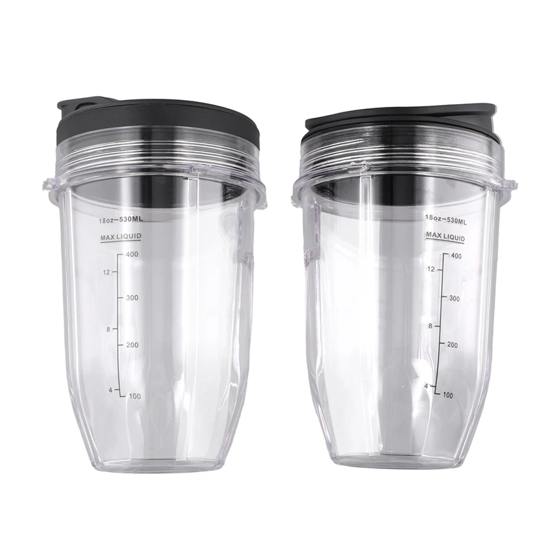 For Nutri Ninja 18 Oz Cup With 2 Sealing Caps, Suitable For 900W/1000W NINJA Juicer Series Blender (2 Pack)
For Nutri Ninja 18 Oz Cup With 2 Sealing Caps, Suitable For 900W/1000W NINJA Juicer Series Blender (2 Pack)