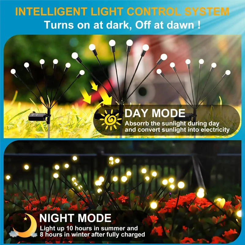 Solar Lawn Lamp Courtyard Lamp Upgraded 8LED Firefly Lights Solar Outdoor Waterproof, Swaying Lights Decoration, Warm White 2PCS
Solar Lawn Lamp Courtyard Lamp Upgraded 8LED Firefly Lights Solar Outdoor Waterproof, Swaying Lights Decoration, Warm White 2PCS