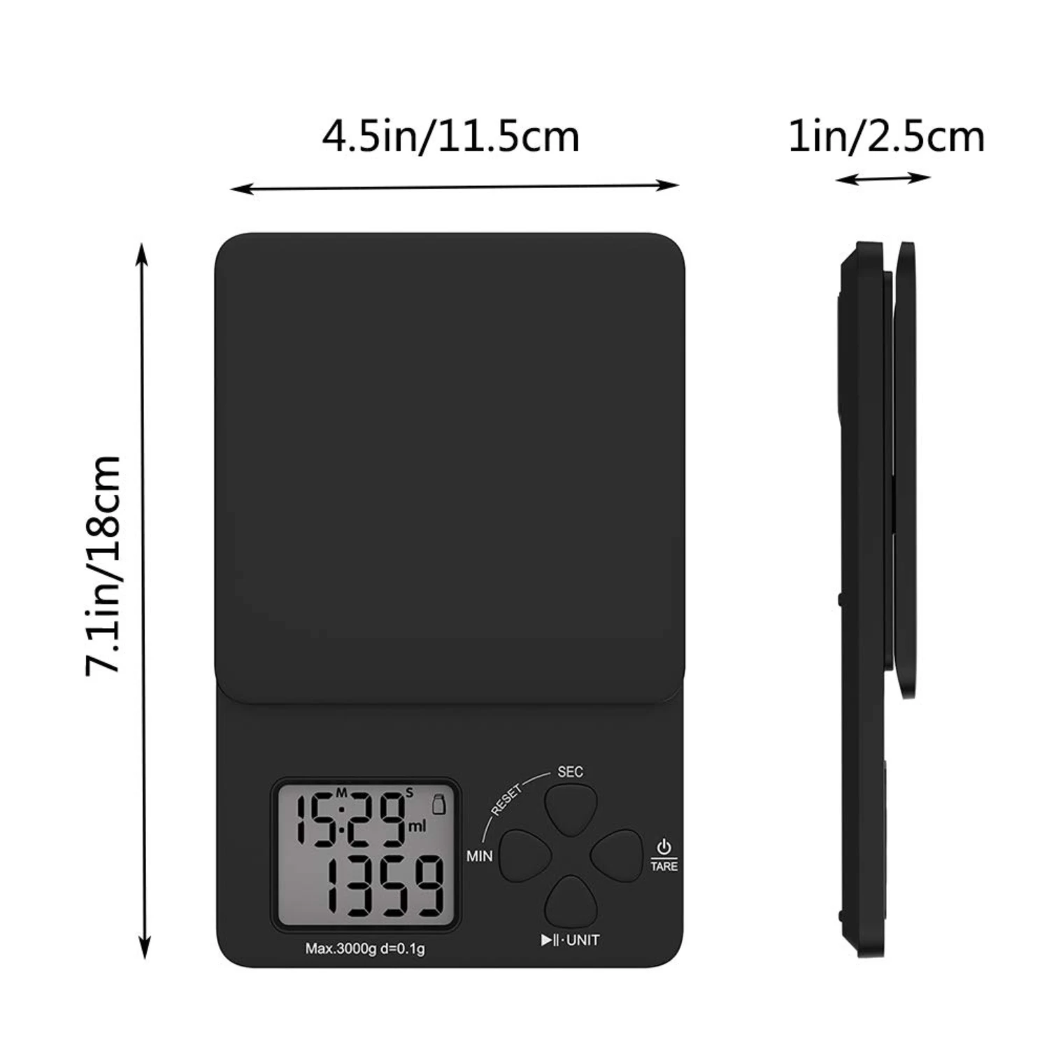 Multifunction Kitchen Scale with Timer for Home Chefs & Bakers, Accurate Weighing in Ounces & Grams
Multifunction Kitchen Scale with Timer for Home Chefs & Bakers, Accurate Weighing in Ounces & Grams