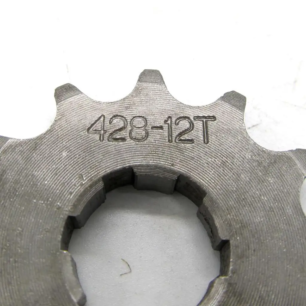 Universal Motorcycle 12T Front Chain Sprocket Cog Durable Dirt Bike Drive Accessory for 110cc 125cc
Universal Motorcycle 12T Front Chain Sprocket Cog Durable Dirt Bike Drive Accessory for 110cc 125cc