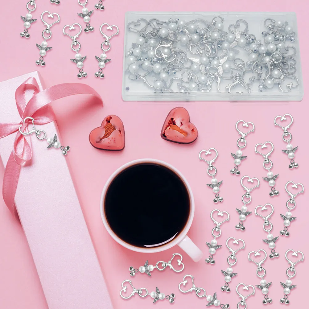 22Pcs Heart Bell Keychain Unique Angel Key Pendant Decor for Car Keys Door DIY Gift Idea Present Key Chain
22Pcs Heart Bell Keychain Unique Angel Key Pendant Decor for Car Keys Door DIY Gift Idea Present Key Chain