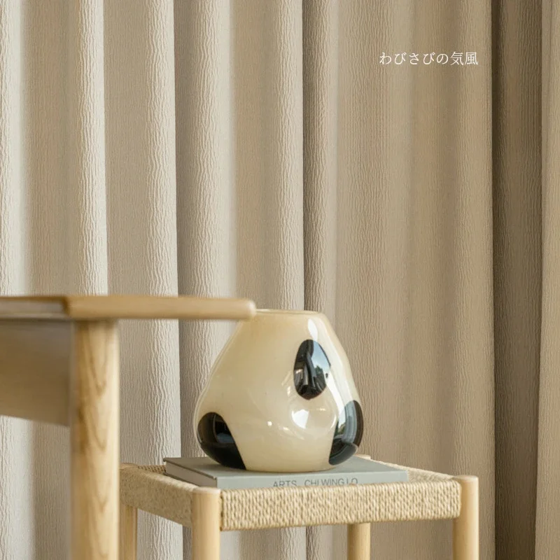Japanese Wabi Sabi Style Milk Tea Color Simple Curtains Pleated Chenille Jacquard Semi Blackout Curtains for Bedroom Living Room
Japanese Wabi Sabi Style Milk Tea Color Simple Curtains Pleated Chenille Jacquard Semi Blackout Curtains for Bedroom Living Room