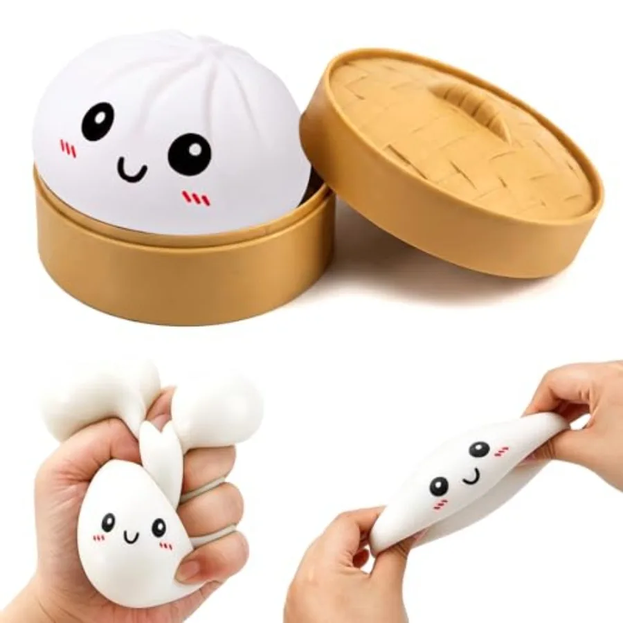 Fidget Toys for Adults and,Cute Steamer Basket Design with Squeezable Bun Stress Relief Toys, 3.5'' Big Stress Balls with Cute
Fidget Toys for Adults and,Cute Steamer Basket Design with Squeezable Bun Stress Relief Toys, 3.5'' Big Stress Balls with Cute