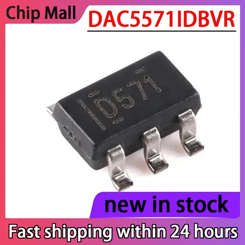 5PCS DAC5571IDBVR Screen Printed D571 SOT-23-6 8-digit Analog-to-digital Converter Chip
5PCS DAC5571IDBVR Screen Printed D571 SOT-23-6 8-digit Analog-to-digital Converter Chip