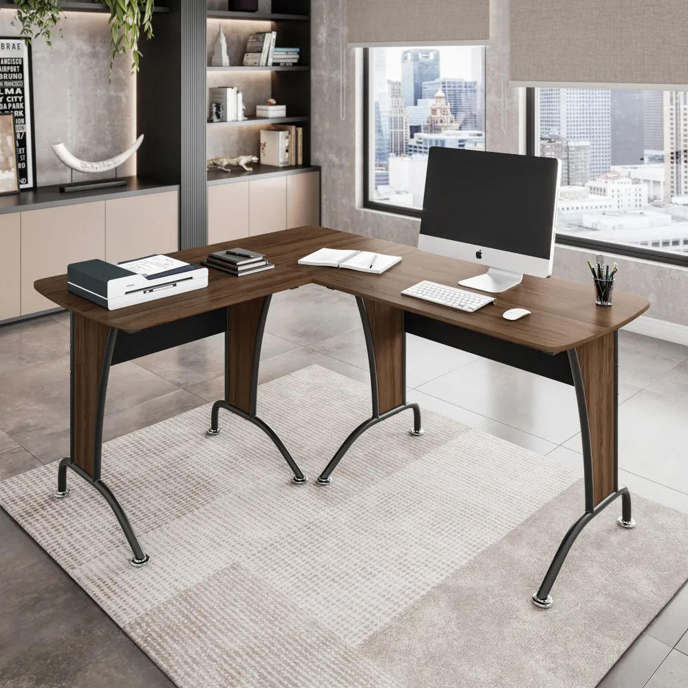Techni Mobili Deluxe L-Shaped Desk with Inline Team Desk Option
Techni Mobili Deluxe L-Shaped Desk with Inline Team Desk Option