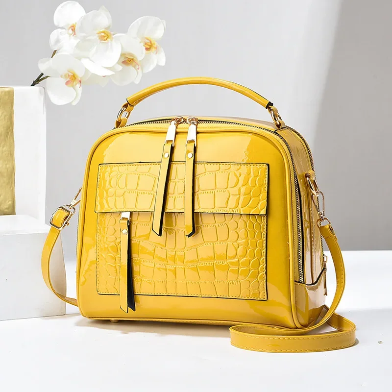 New Fashion Alligator Women Handbags European Designer Patent Leather Lady Shoulder Bags Female Girl Brand Luxury Crossbody Bag
New Fashion Alligator Women Handbags European Designer Patent Leather Lady Shoulder Bags Female Girl Brand Luxury Crossbody Bag