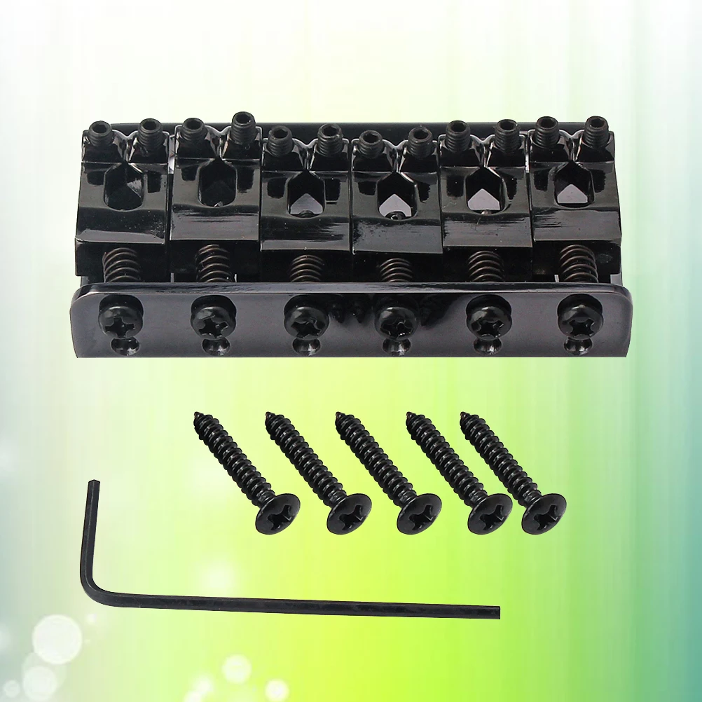 65 Mm Fixed Hard Tail Guitar Bridge Vintage Style with Screws Oblique Head Black Bass DIY
65 Mm Fixed Hard Tail Guitar Bridge Vintage Style with Screws Oblique Head Black Bass DIY