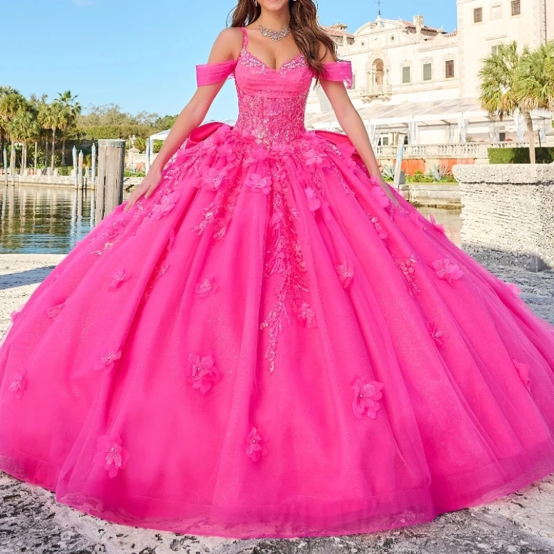 Rose Red Shiny Quinceanera Dresses Ball Gown Off The Shoulder Applique Lace Beading Bow Tull Party Birthday Sweet 16 Vestidos De
Rose Red Shiny Quinceanera Dresses Ball Gown Off The Shoulder Applique Lace Beading Bow Tull Party Birthday Sweet 16 Vestidos De