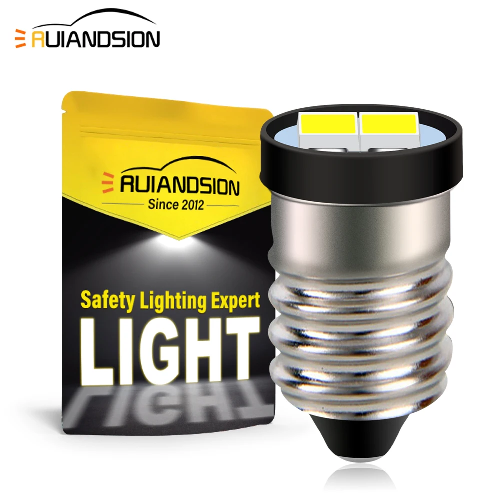 E10 Mini LED Bulb 3V 6V 12V Flashlight Torch Lamp Screw Base Warm White LED Replacement for Lantern Indicator Camping Light 2PCS
E10 Mini LED Bulb 3V 6V 12V Flashlight Torch Lamp Screw Base Warm White LED Replacement for Lantern Indicator Camping Light 2PCS