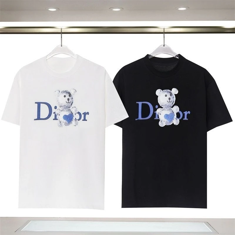 New style summer cotton round-neck men's and women's matching printed casual loose T-shirt
New style summer cotton round-neck men's and women's matching printed casual loose T-shirt