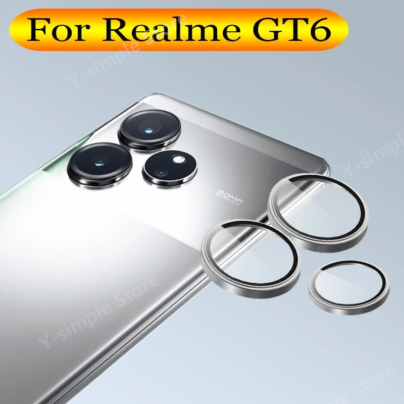 Metal Camera Lens Protector For Realme GT6 5G Camera Glass film Clear 3D Design Full cover High-definition
Metal Camera Lens Protector For Realme GT6 5G Camera Glass film Clear 3D Design Full cover High-definition
