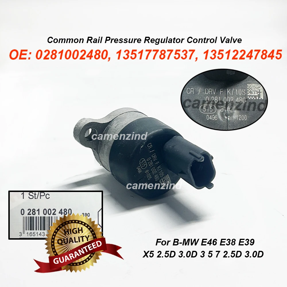 0281002480 13517787537 13512247845 Common Rail Pressure Regulator Control Valve For B-MW 3 5 7 SERIES E46 E38 E39 X5 2.5D 3.0D
0281002480 13517787537 13512247845 Common Rail Pressure Regulator Control Valve For B-MW 3 5 7 SERIES E46 E38 E39 X5 2.5D 3.0D