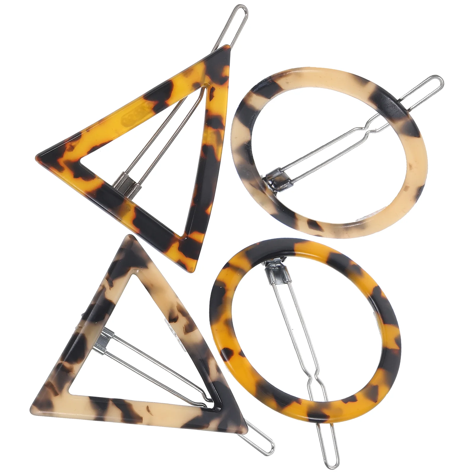 4 Pcs Triangular Hair Pin Leopard Barrettes Acrylic Hairpin Geometric Bang Clip Round
4 Pcs Triangular Hair Pin Leopard Barrettes Acrylic Hairpin Geometric Bang Clip Round