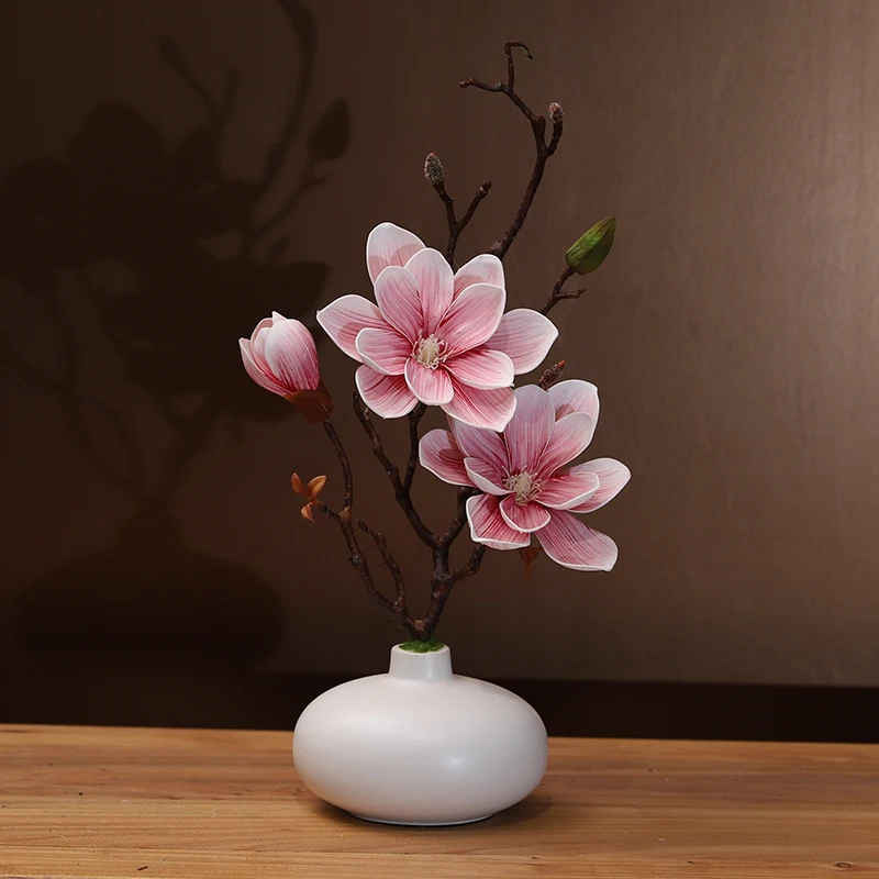 Artificial Magnolia Flower / Vase Set Ornaments Living Room TV Cabinet Dining Table Home Decoration Fake Flower
Artificial Magnolia Flower / Vase Set Ornaments Living Room TV Cabinet Dining Table Home Decoration Fake Flower