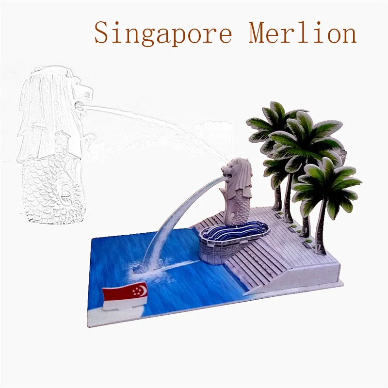 Singapore Merlion Lion Fish Fountain 3D Paper Puzzle Building Model Toy World's Famous Great Architecture Boy Girl Travel Gift
Singapore Merlion Lion Fish Fountain 3D Paper Puzzle Building Model Toy World's Famous Great Architecture Boy Girl Travel Gift