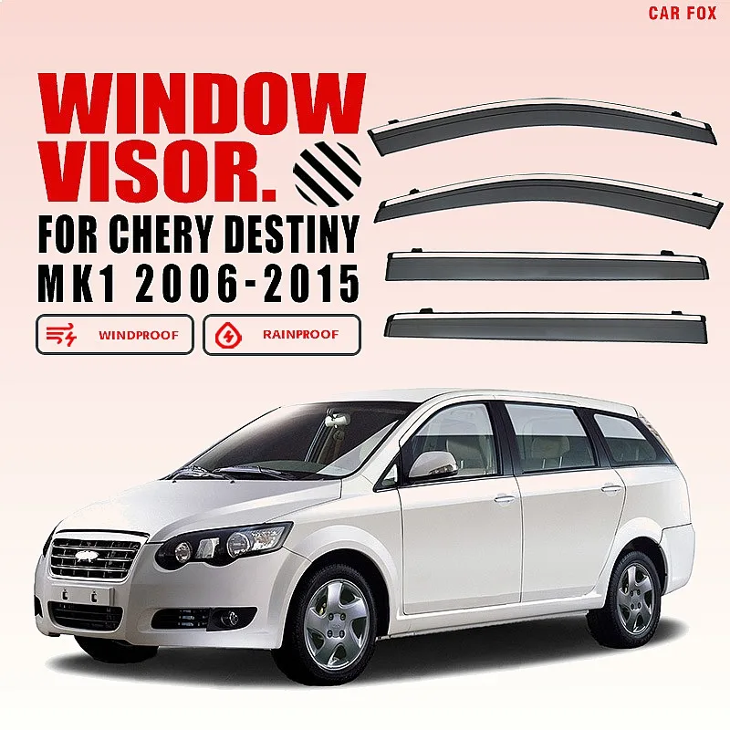 For Chery Destiny 2006-2015 Car Window Visor Rain Sun Shade Side Window Deflector Auto Accessories Styling
For Chery Destiny 2006-2015 Car Window Visor Rain Sun Shade Side Window Deflector Auto Accessories Styling