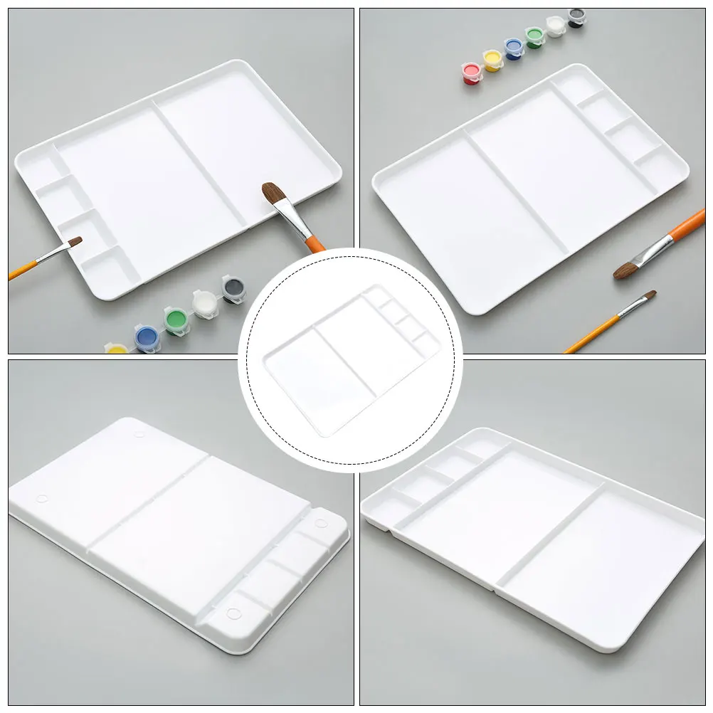 DIY Painting Palette Watercolor Plastic White Tray Mixers Practical Child Portable Pigment Mixing Plates Art Paint Board
DIY Painting Palette Watercolor Plastic White Tray Mixers Practical Child Portable Pigment Mixing Plates Art Paint Board