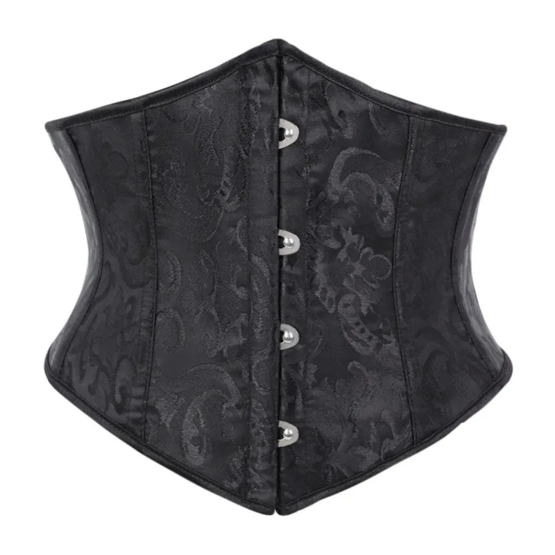 White Jacquard Underbust Corset Waist Trainer Women Steel Boned Cincher Shaper
White Jacquard Underbust Corset Waist Trainer Women Steel Boned Cincher Shaper