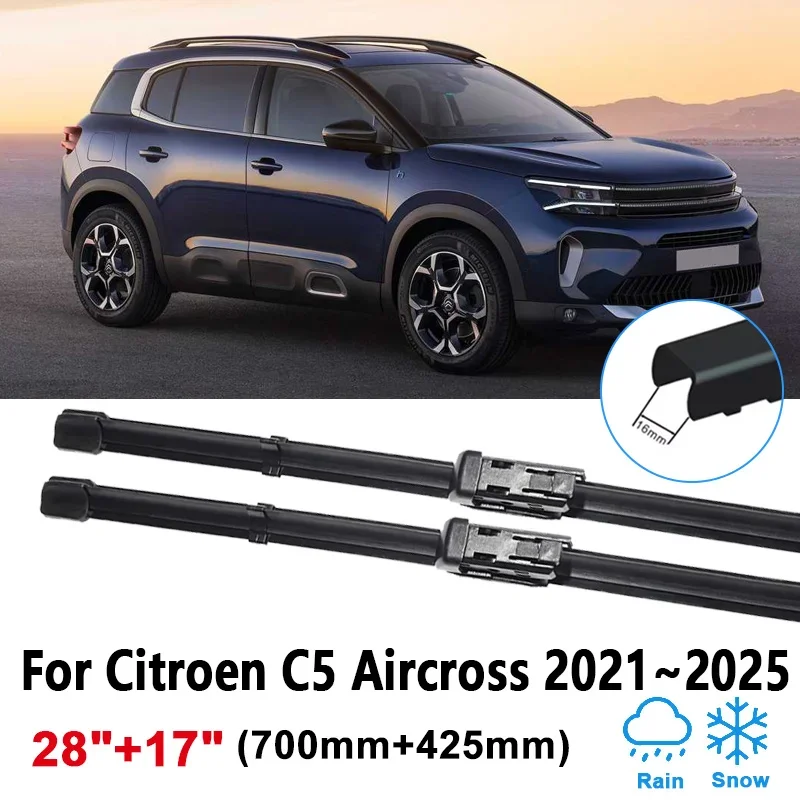 28"+17" For Citroen C5 Aircross 2021 2022 2023 2024 2025 Car Wiper Blades Rubber Window Front Wipers Brushes Tools Accessories
28"+17" For Citroen C5 Aircross 2021 2022 2023 2024 2025 Car Wiper Blades Rubber Window Front Wipers Brushes Tools Accessories