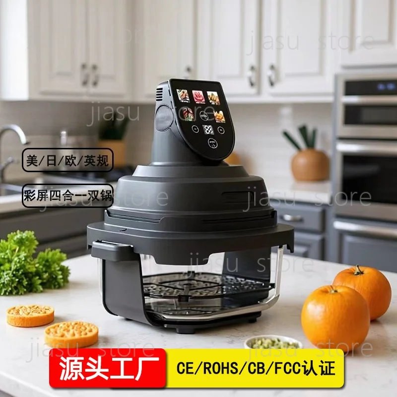 Color Display Smart Air Fryer Transparent Window Multifunctional Electric Oven for Home Snack Making
Color Display Smart Air Fryer Transparent Window Multifunctional Electric Oven for Home Snack Making